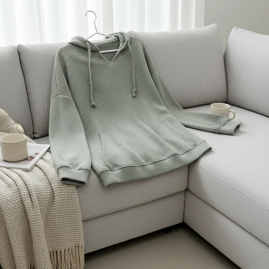 Driftwood Ribbed Hoodie