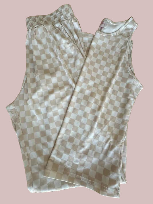 Checkered Lounge Set